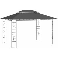 Pavillon 4x3x2,7 m Anthrazit 160 g/m² vidaXL133615 von BONNEVIE