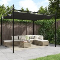 Pergola mit Schiebedach Anthrazit 295x292x230 cm vidaXL39570 von BONNEVIE