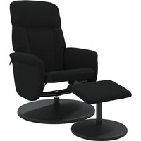 Bonnevie - Relaxsessel mit Fußhocker Schwarz Samt vidaXL730384 von BONNEVIE