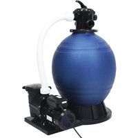 Bonnevie - Sandfilter mit 7-Wege-Ventil und 1000 w Pumpe Blau Schwarz vidaXL171382 von BONNEVIE