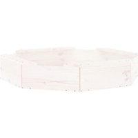 Sandkasten mit Sitzen Weiß Achteck Massivholz Kiefer Vidaxl von VIDAXL