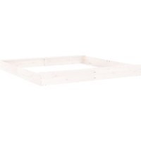 Sandkasten mit Sitzen Weiß Quadratisch Massivholz Kiefer vidaXL832201 von BONNEVIE