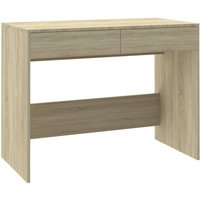 Bonnevie - Computertisch,Schreibtisch Sonoma-Eiche 101x50x76,5 cm Holzwerkstoff vidaXL von BONNEVIE