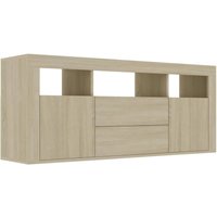 Bonnevie - TV-Schrank Sonoma-Eiche 120x30x50 cm Holzwerkstoff vidaXL41637 von BONNEVIE