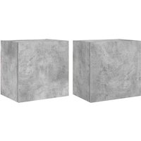 Vidaxl - TV-Wandschränke 2 Stk. Betongrau 40,5x30x40 cm Holzwerkstoff Vidaxl - TV-Wandschränke 2 Stk. Betongrau 40,5x30x40 cm Holzwerkstoff von VIDAXL