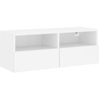 Vidaxl - TV-Wandschrank Weiß 80x30x30 cm Holzwerkstoff Weiß von BONNEVIE