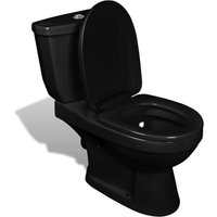 Bonnevie - Toilette mit Spülkasten Schwarz vidaXL167100 von BONNEVIE