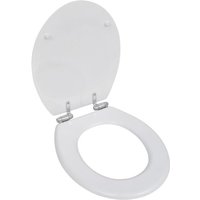 Bonnevie - Toilettensitz mdf Deckel mit Absenkautomatik Design Weiß vidaXL731517 von BONNEVIE