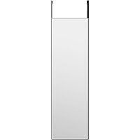 Türspiegel Schwarz 30x100 cm Glas und Aluminium vidaXL973016 von BONNEVIE