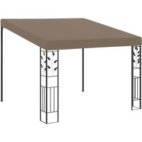 Bonnevie - Wand-Pavillon Pergola Pavillon 3x3x2,5 m Taupe vidaXL von BONNEVIE