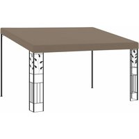 Bonnevie - Wand-Pavillon Pergola Pavillon 4x3x2,5 m Taupe vidaXL von BONNEVIE