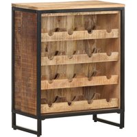 Bonnevie - Weinschrank 62x33x78,5 cm Raues Mangoholz vidaXL531717 von BONNEVIE