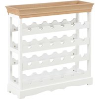 Bonnevie - Weinschrank Weiß 70 x 22,5 x 70,5 cm mdf vidaXL311847 von BONNEVIE