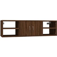 Wandregal Wandboard Braun Eichen-Optik 102x30x29 cm Holzwerkstoff vidaXL von BONNEVIE