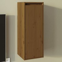 Bonnevie - Wandschrank,Hängeschrank,Wandregal Honigbraun 30x30x80 cm Massivholz Kiefer GEVS423214 von BONNEVIE