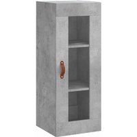 Bonnevie - Wandschrank Badschrank Betongrau 34,5x34x90 cm vidaXL von BONNEVIE