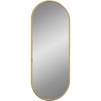 Wandspiegel,Badspiegel Golden 60x25 cm Oval vidaXL604950 von BONNEVIE