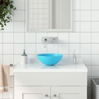 Bonnevie - Waschbecken Aufsatzwaschbecken - Waschtisch Keramik Hellgrün Rund BV607688 von BONNEVIE