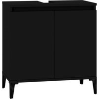 Waschbeckenunterschrank Schwarz 58x33x60 cm Holzwerkstoff Vidaxl Waschbeckenunterschrank Schwarz 58x33x60 cm Holzwerkstoff Vidaxl von VIDAXL