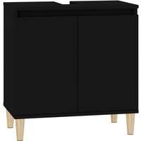 Waschbeckenunterschrank Schwarz 58x33x60 cm Holzwerkstoff Vidaxl Waschbeckenunterschrank Schwarz 58x33x60 cm Holzwerkstoff Vidaxl von VIDAXL
