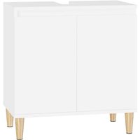 Waschbeckenunterschrank Weiß 58x33x60 cm Holzwerkstoff Vidaxl Waschbeckenunterschrank Weiß 58x33x60 cm Holzwerkstoff Vidaxl von VIDAXL