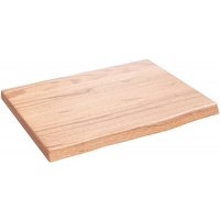 Waschtischplatte Hellbraun 40x30x2 cm Massivholz Behandelt Vidaxl von VIDAXL