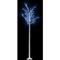 Weihnachtsbaum,Kunstbaum 200 LEDs 2,2 m Blau Weide Indoor Outdoor vidaXL von BONNEVIE