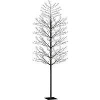 Weihnachtsbaum,Kunstbaum 2000 LEDs Kaltweißes Licht Kirschblüten 500 cm vidaXL von BONNEVIE