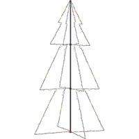 Weihnachtsbaum，Kunstbaum Kegelform 300 LEDs Indoor und Outdoor 120x220 cm vidaXL von BONNEVIE