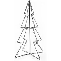 Weihnachtsbaum in Kegelform,Kunstbaum 160 LEDs Indoor & Outdoor 78x120 cm vidaXL von BONNEVIE