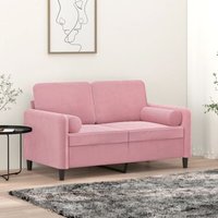 Zierkissen 2 Stk. Rosa Ø15x50 cm Samt Vidaxl von VIDAXL