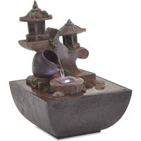 Bonnevie - Zimmerbrunnen Dekobrunnen - Springbrunnen mit led Polyresin BV968880 von BONNEVIE