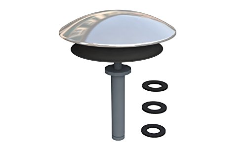 Bonomini 0847OT74S7 | Universal Wannen Stöpsel | Gerät zur Reparatur von defekten Wannenabläufen | Ø 8/9 mm | Verchromt von BONOMINI