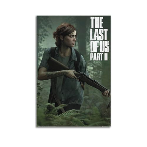 BONOOL The Last of Us Spielposter Ellie Poster auf Leinwand, 90er-Jahre, Wandkunst, ästhetische Poster, 40 x 60 cm, ungerahmter Stil von BONOOL