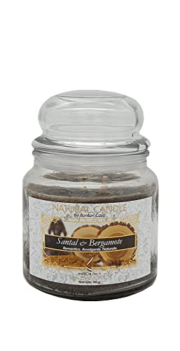 Bonturi Casa, Nature Candle Duftkerze, 100% pflanzliches Wachs, Santal Bergamote, 380 g von BONTURI CASA