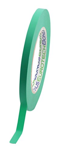 BONUS Eurotech 1BL23.32.0009/055A# Feine Linie Band, Klebstoff auf Basis von modifiziertem Kautschuk, PVC weich, +130 Grad C, Länge 55 m x Breite 9 mm x Dicke 0,13 mm, Grün von BONUS Eurotech
