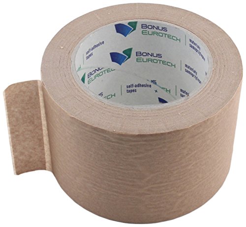 BONUS Eurotech 1BP25.60.0075/050A# Papier Verpackungsband Eco Pack, Klebstoff auf Naturkautschuk Basis, braunes gesättigtes Krepppapier, Länge 50 m x Breite 75 mm x Gesamtdicke 0,105 mm BONUS Eurotech 1BP25.60.0075/050A# Papier Verpackungsband Eco Pack, Klebstoff auf Naturkautschuk Basis, braunes gesättigtes Krepppapier, Länge 50 m x Breite 75 mm x Gesamtdicke 0,105 mm von BONUS Eurotech