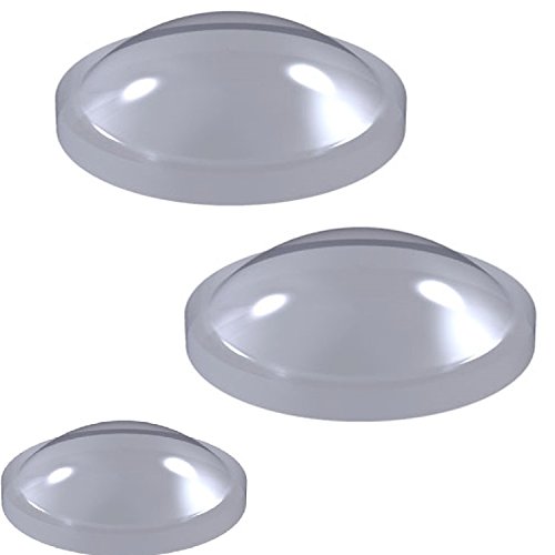 BONUS Eurotech 1SS18.06.0064/0019 Selbstklebender Bumpon, Polyurethan, 6,4 x 1,9 halbkreisförmig, Durchsichtig (24-er Pack) von Eurobands