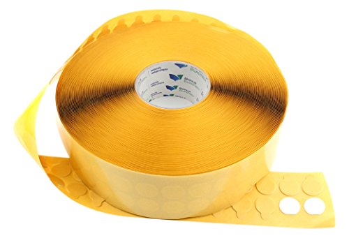 BONUS Eurotech 2XF22.13.0000/028A# Doppelseitigklebrige Schaumräder mit Blatt, Durchmesser 28 mm, Dicke 1 mm, Weiß (500-er Pack) von BONUS Eurotech
