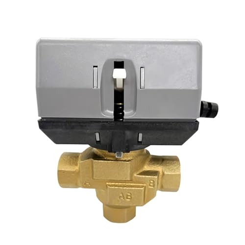 1/2'' 3/4'' 1'' 3-Wege-Motor-Absperrventil aus Messing mit VC6013-Fan-Coil-AC220V-Elektro-Absperrventil(1) von BOOGHIGC