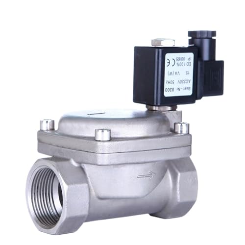 1-1/4" Edelstahl 304 Hochdruck 1,6 MPa Normalerweise geschlossenes Messing-Magnetventil Pilot-Magnetventil(110VAC-EPDM-SEAL) von BOOGHIGC