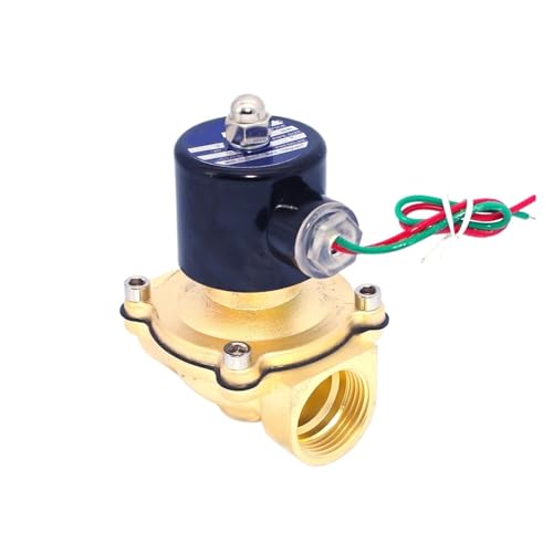 1 STÜCKE 12 v wasser magnetventil 24 VDC for wasser luft niederdruck messing elektrische wasser ventil DN32 1-1/4 "NPT BSP(240VAC,1.25inch NPT) von BOOGHIGC
