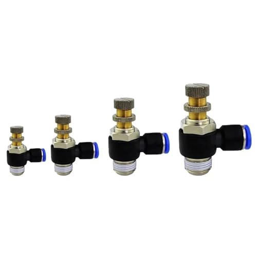 BOOGHIGC 30 Stücke SL10-01/SL10-02/SL12-03 Schnellkupplung Druckregler Drosselventil Kompressor Zubehör Luft Pneumatische Fitting(Sl8-02 30pcs) von BOOGHIGC