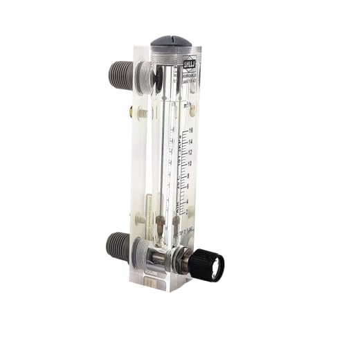 BOOGHIGC LZM-15 Panel-Durchflussmesser for Gas/Luft mit Steuerventil 1/2BSPT-Schraubgewinde(1.2-12nm3 Ph for Gas) von BOOGHIGC