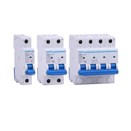 BOOGHIGC NB1-63DC DC MCB mit Shunt Release Solar Energie Photovoltaik Mini Circuit Breaker 1P 2P 4P 50A DC250V DC500V DC1000V NB1 S9(SHUNT AC DC 48V-2P DC500V) von BOOGHIGC