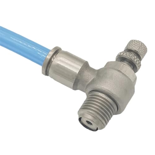 BOOGHIGC SL M5 1/8" 1/4" 3/8" 1/2" BSP x 4-12mm Presspassung Push-in-Luftgeschwindigkeitsregelventil Drossel pneumatisch 304 Edelstahl Homebrew Größe: 1/8"(8mm-sl(bspt),45299) von BOOGHIGC