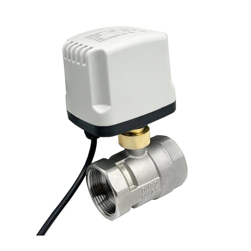 DN15 DN20 DN25 DN50 2-Wege-IP65-wasserdichtes motorisiertes Kugelventil 12 V 24 V 220 V 3-Draht-2-Steuerung Elektrisches Kugelventil aus Edelstahl(12vdc-cr03,DN40) von BOOGHIGC