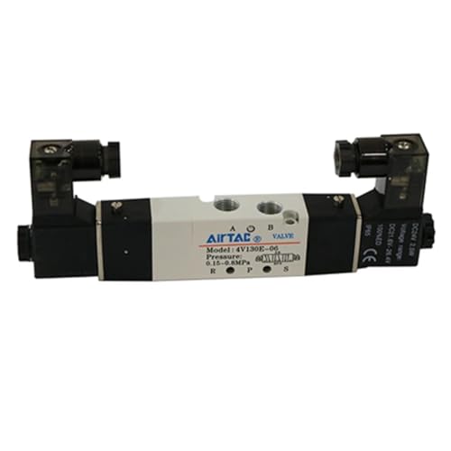 Drei-Position Fünf-Wege-Magnetventil 4V130C-06 4V130E-06 4V130P-06 24V 220V 110V(4V130C-06 DC24V) von BOOGHIGC