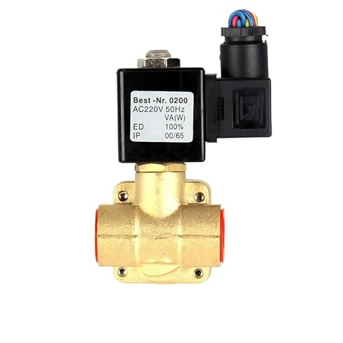 Hochdruck 16bar DN25 1 Zoll Messing Wassermagnetventil 24VDC normalerweise geschlossen(BSP-230VAC,0 927400-EPDM) von BOOGHIGC