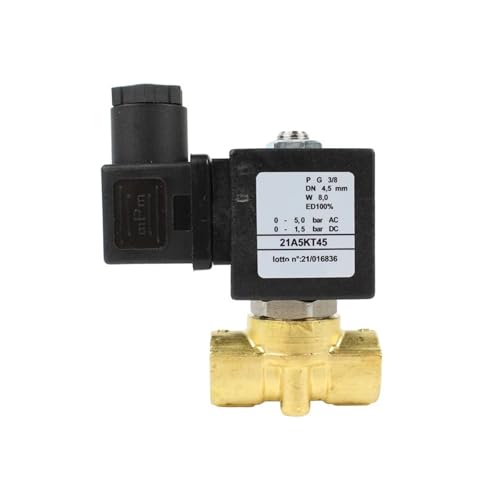 Normal geschlossenes Magnetventil 2-Wege-Messing 3/8'DN10 Magnetventil 21A5KT45 21A5KB45 21A5KV45 for Wasser(21A5KV45) von BOOGHIGC